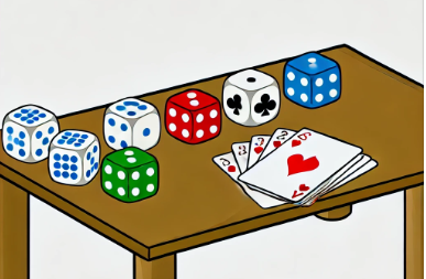 Terninger og spillekort